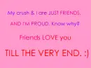 No matter what, friends love you until the very end!