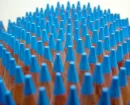 blue pencils
