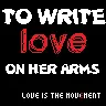to write love on her arms