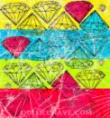 neon flashing diamonds