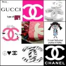 Chanel and Gucci