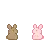 chOco and strawberry bunnies