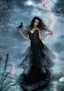 Goth Girl With Raven