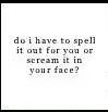 Spell it out