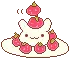 strawberry bunny plate