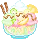 fruity sundae