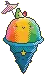 rainbOw ice cOne