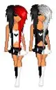 Black & white dollies