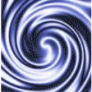 Spirale Blau