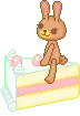 bunny in cake