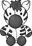 zebra plushie