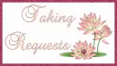 Taking Requests With Pink/Beige Flowers
