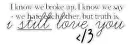 I still love you