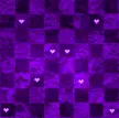 corazones con fondo morado