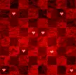 corazones con fondo rojo