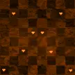 corazones con fondo cafe