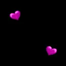 corazones con fondo negro
