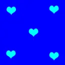 corazones con fondo azul  