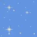estrella con corazon fondo azul