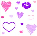 CORAZONES Y BESOS
