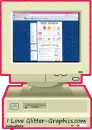 I love glitter-graphics.com computer(made by me)