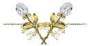 flores doradas