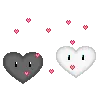 pixel hearts