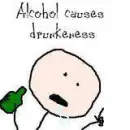 alcohol causes drunkenness