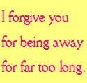 I forgive you