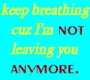 not leaving you anymore