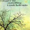 hold on to