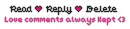 read reply delete