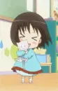 Anime girl with cat