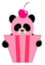 panda cupcake
