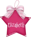 Pink Star With Bow -Elizabeth-