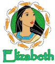 Pochantas With Feathers -Elizabeth-