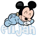 Sleeping Baby Mickey Mouse -Elijah-