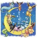 Eeevee moon lit night