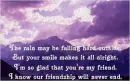 Friendship never end
