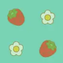 daisy and strawberry