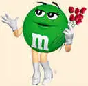 Sexy green M&M