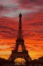 sunset eiffel tower