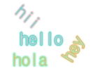 hi hey hola hello