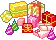 kawaii presents and hats