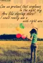 can we pretend that airplanes in the night sky are shooting stars?