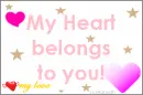 My heart belongs to you!
