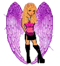 Purple angel doll