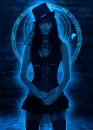 Goth Girl in Tophat