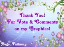 Thanks for Vote & Comments