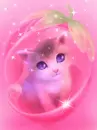 kawaii animals and fruit